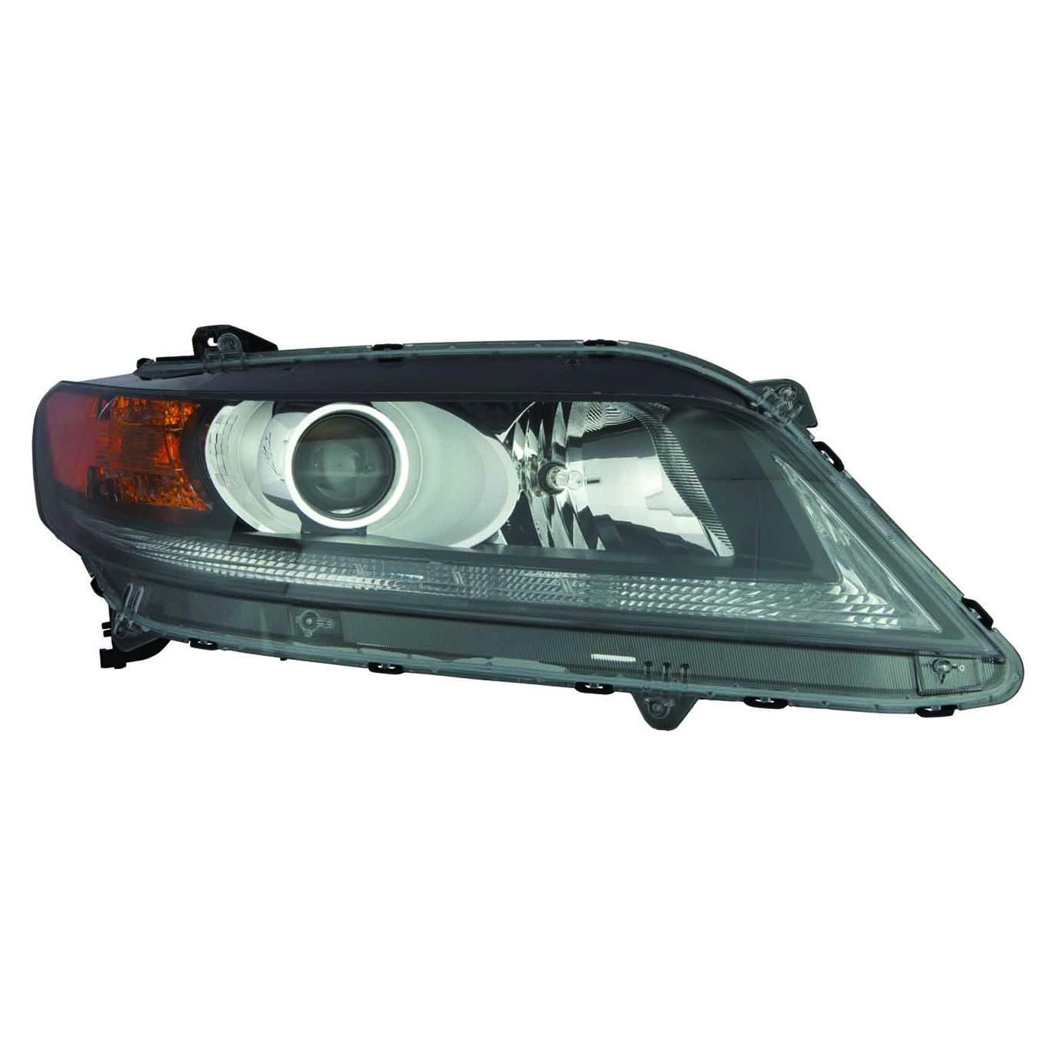 Headlight Assembly Composite Right Halogen w/o LED CAPA for Honda Accord Coupe 2013–2015