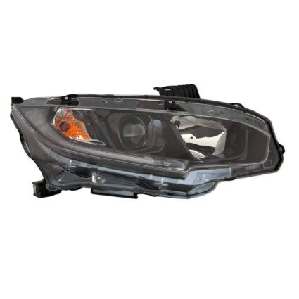 Headlight Assembly Composite Right Halogen CAPA for Honda Civic Sedan Coupe 2019–2021