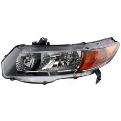 Headlight Lens Housing Left CAPA for Honda Civic Coupe 2006–2007