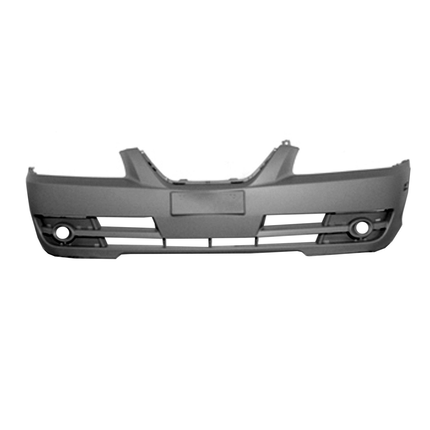 Bumper Cover Front w/o Side Mouldings Primed CAPA for Hyundai Elantra Sedan 2004–2006
