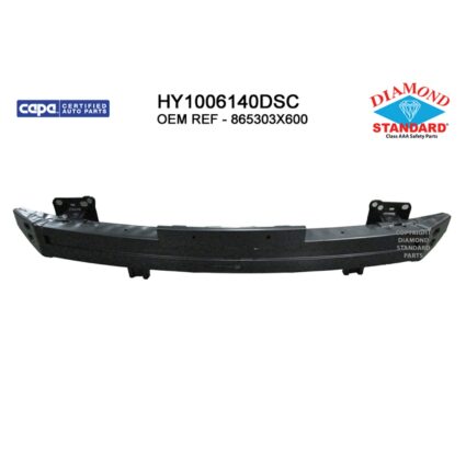Bumper Cover Reinforcement Front USA Built CAPA for Hyundai Elantra Sedan 2014–2016