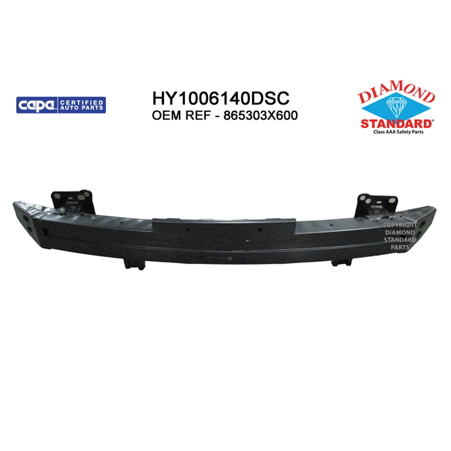 Bumper Cover Reinforcement Front USA Built CAPA for Hyundai Elantra Sedan 2014–2016