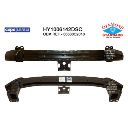 Bumper Cover Reinforcement Front w/Auto Cruise CAPA for Hyundai Sonata 2015–2017
