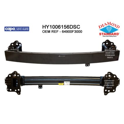 Bumper Cover Reinforcement Front w/o Intelligent Cruise Cont USA Built CAPA for Hyundai Elantra Sedan 2017–2020