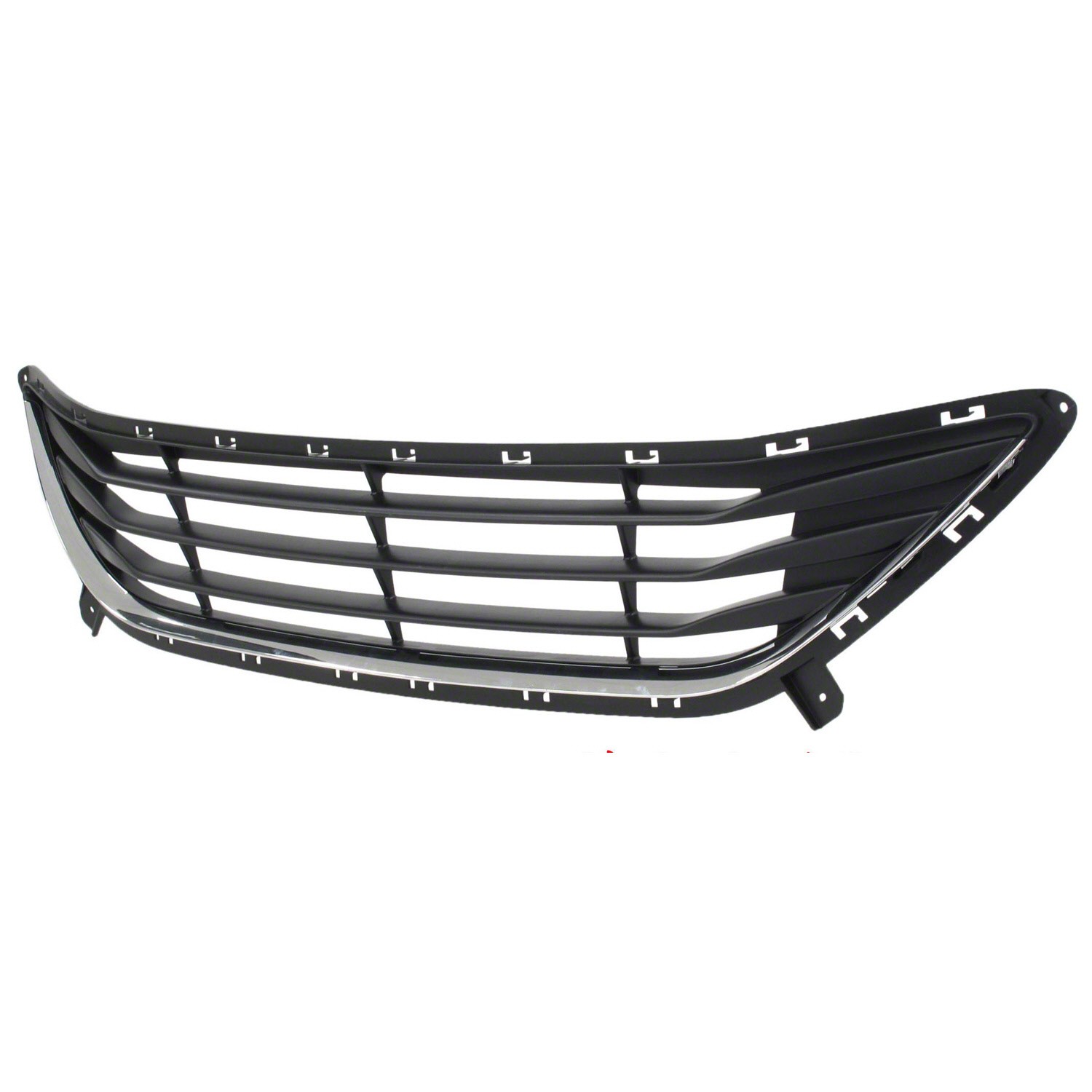 Bumper Cover Grille Front w/o Chrome Trim USA Built CAPA for Hyundai Elantra Sedan 2011–2013