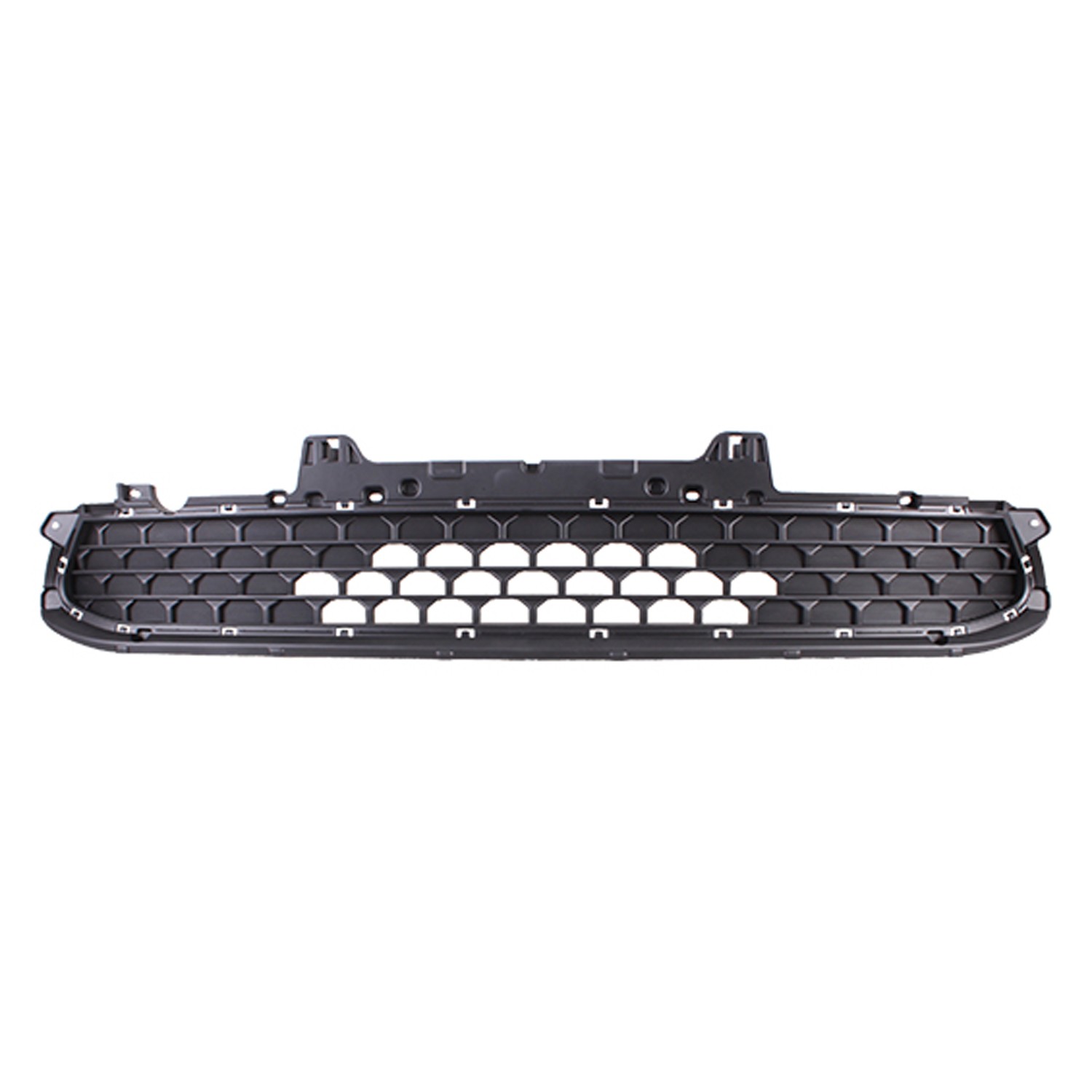 Bumper Cover Grille Front w/o Fog Lamps Black CAPA for Hyundai Kona SE SEL 2022–2023