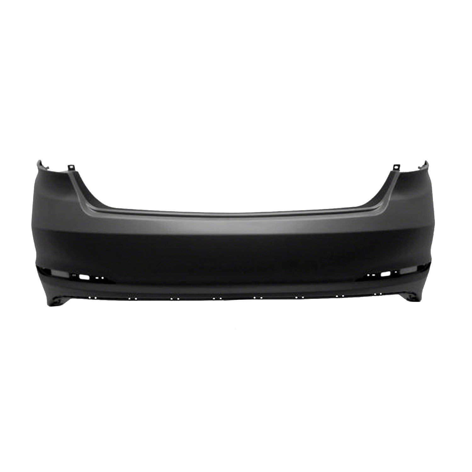 Bumper Cover Rear w/o Rear Object Sensors Primed for Hyundai Sonata GL Limited SE GLS Sport Premium Eco Sport 2.0T Ultimate 2.0T Limited 2.0T Sport Tech 2015–2017