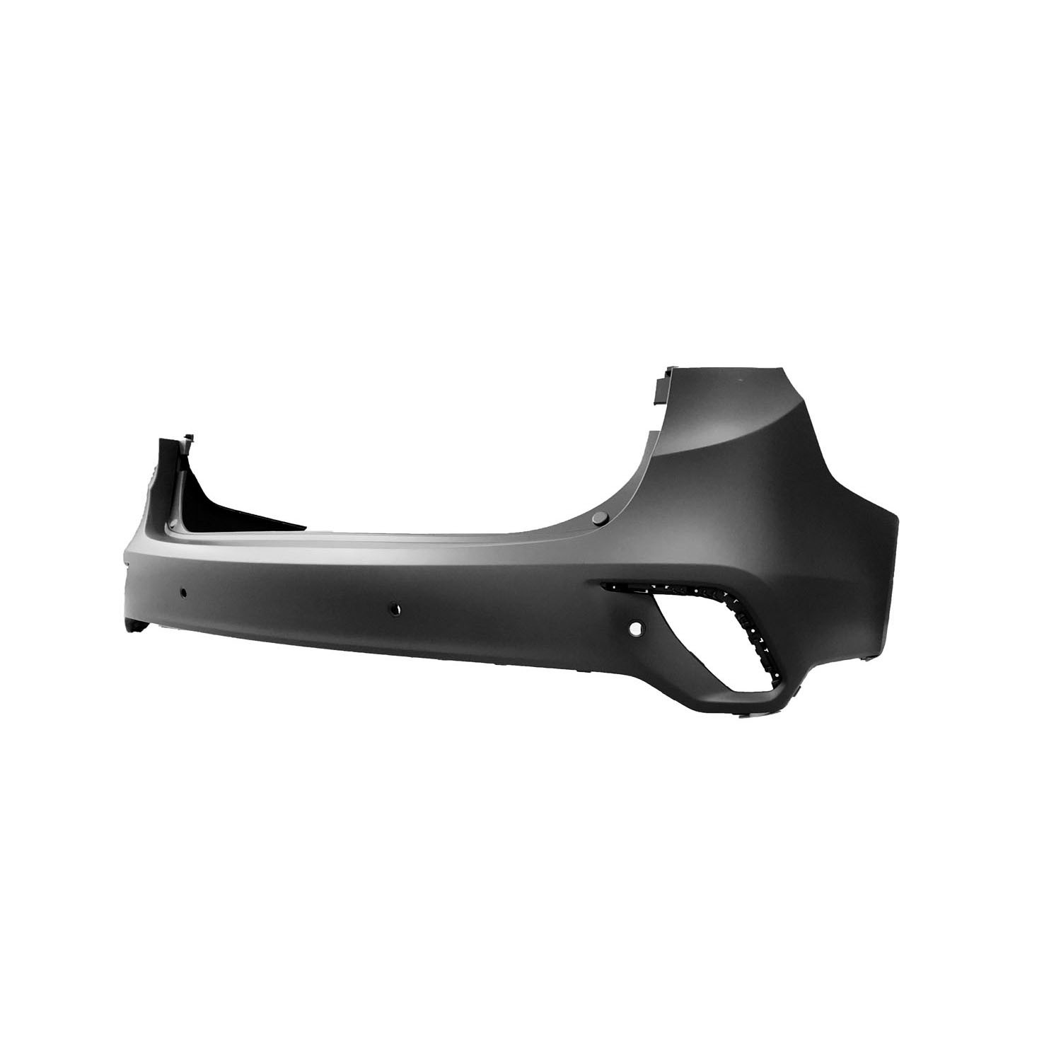 Bumper Cover Rear w/Parking Sensors Primed CAPA for Hyundai Santa Fe Santa Fe XL