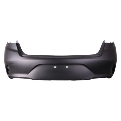 Bumper Cover Rear w/o Rear Object Sensors Primed CAPA for Hyundai Sonata 2018–2019