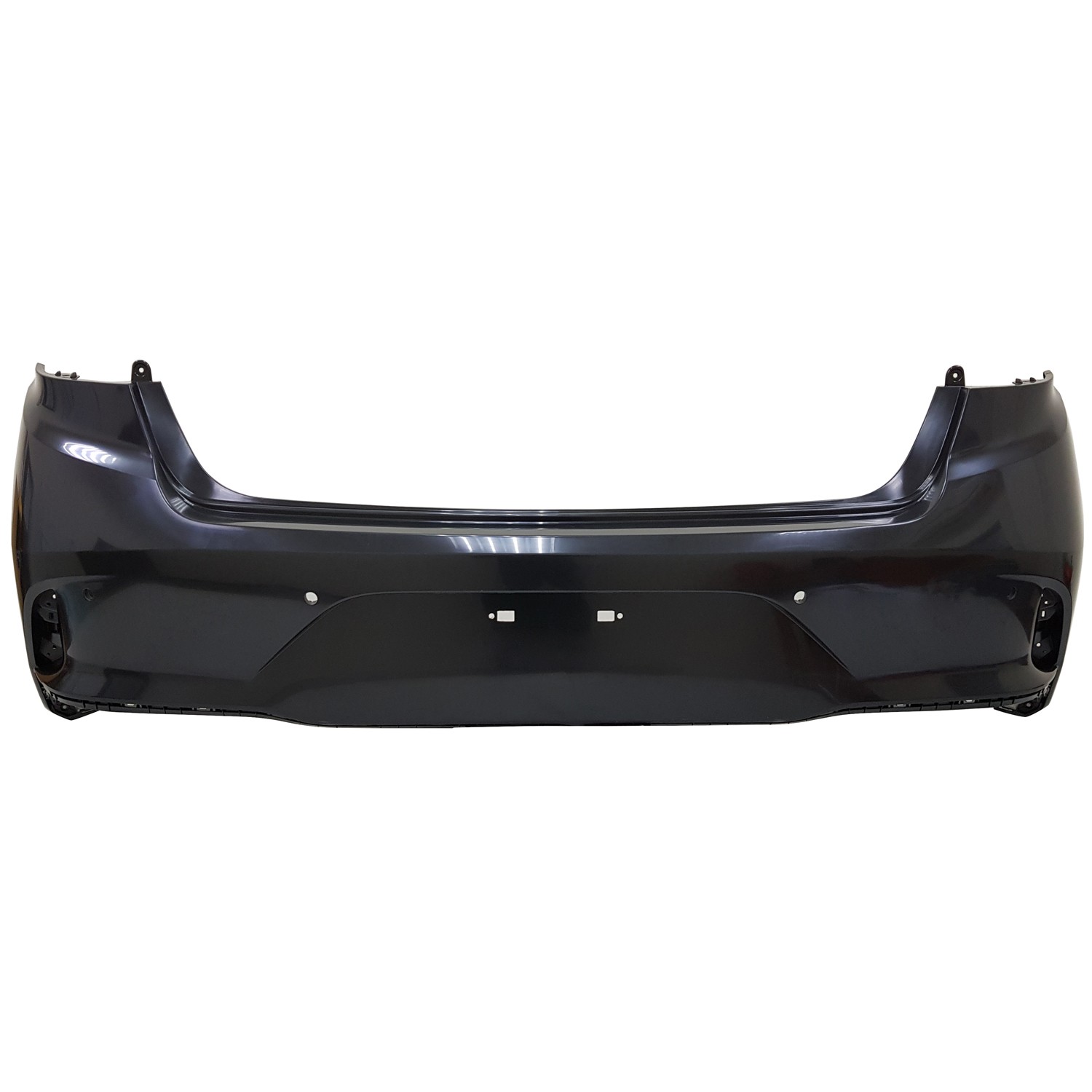 Bumper Cover Rear w/Rear Object Sensors Primed for Hyundai Sonata Hybrid Limited Hybrid SE Plug-In Hybrid Plug-In Hybrid Limited Hybrid GL Hybrid GLS Plug-In Hybrid Ultimate Hybrid Ultimate Hybrid Luxury Hybrid Preferred 2018–2019