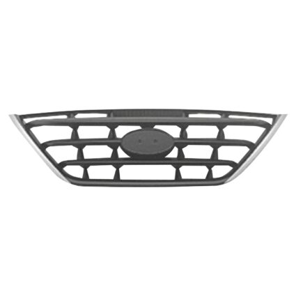Grille Assembly w/o Fog Lamps Black/Chrome for Hyundai Elantra GLS 2004–2006