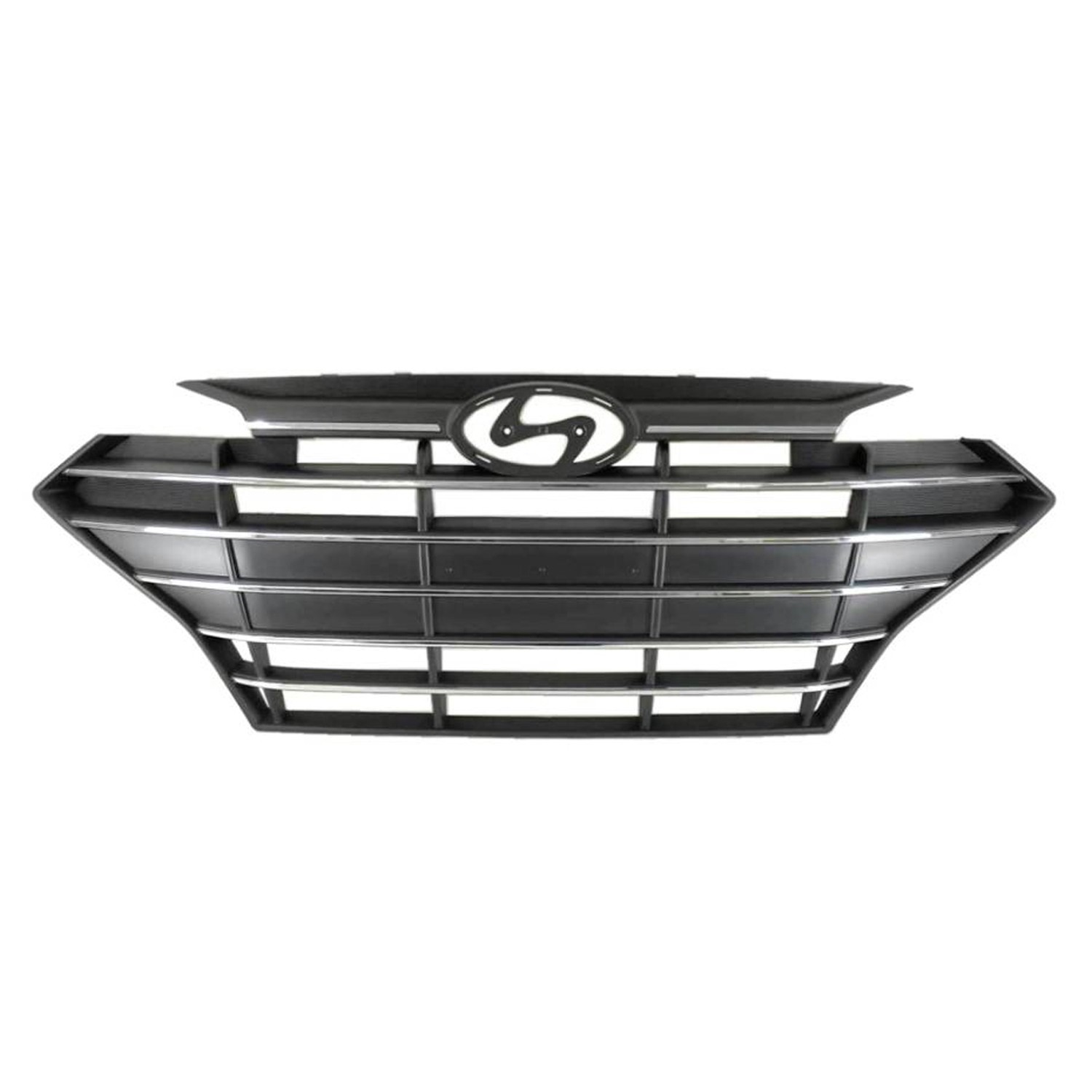 Grille Assembly w/o Intelligent Cruise Control USA Built CAPA for Hyundai Elantra Sedan 2019–2020