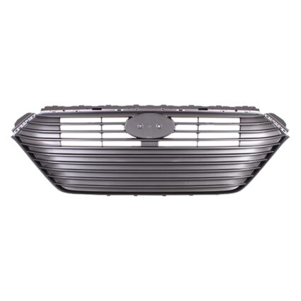 Grille Assembly w/o Intelligent Cruise Control Silver/Gray CAPA for Hyundai Ioniq 2017–2019
