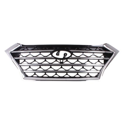 Grille Assembly w/Front View Camera Chrome Trim for Hyundai Tucson 2019–2021