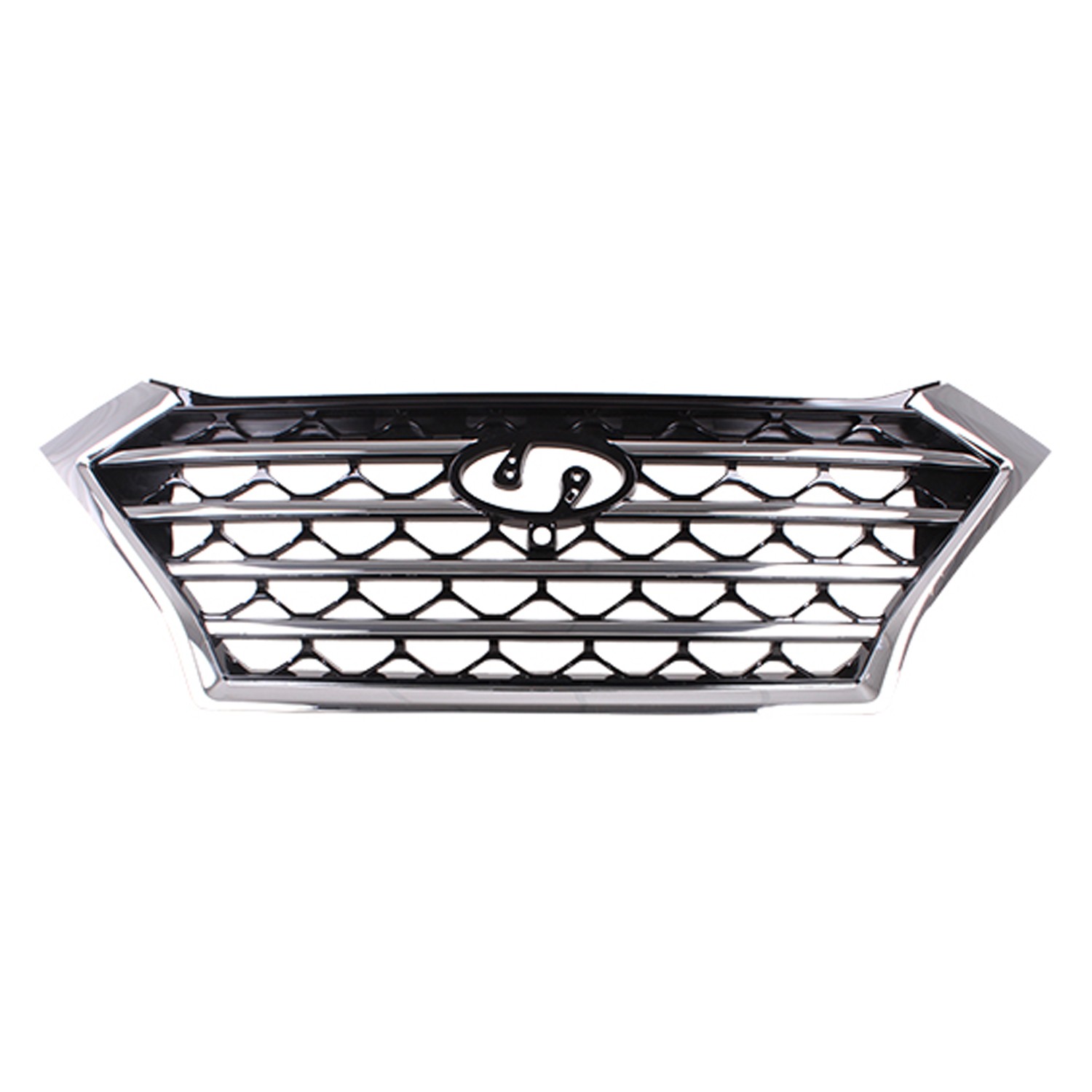 Grille Assembly w/Front View Camera Chrome Trim CAPA for Hyundai Tucson 2019–2021