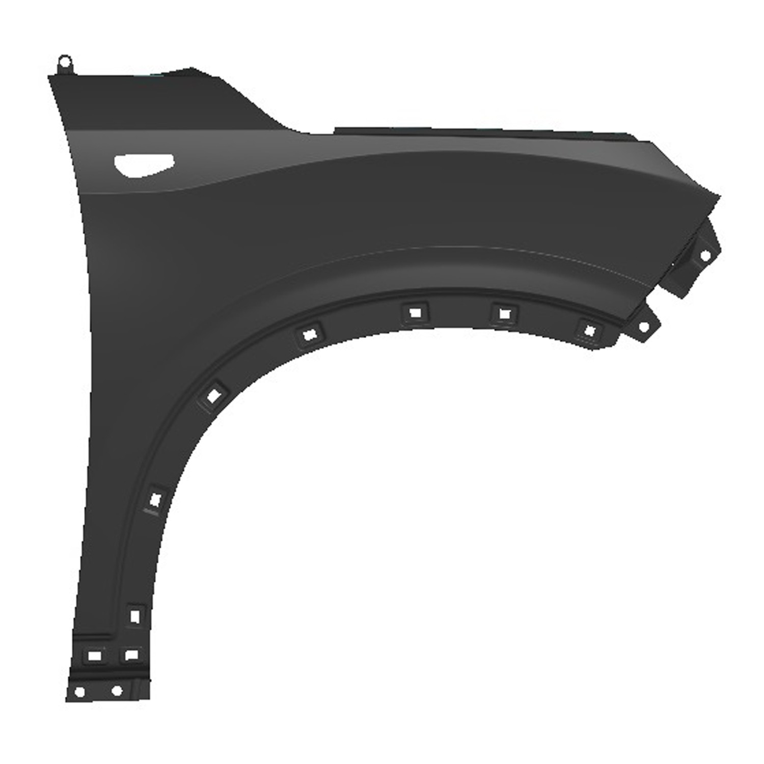 Fender Front Right w/Side Marker Lamp Hole CAPA for Hyundai Venue 2020–2024