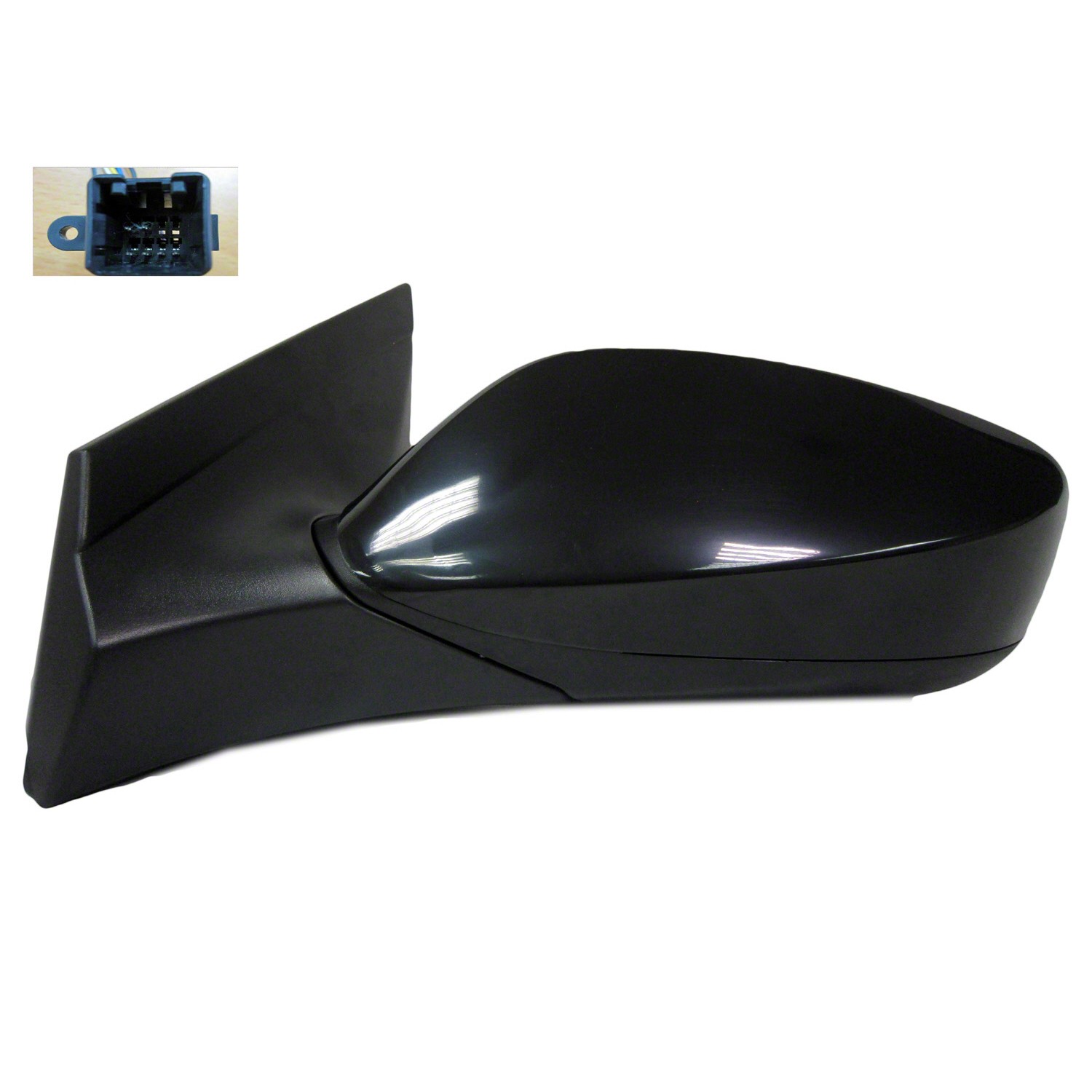 Door Mirror Assembly Left Power Non-Heated w/o Signal Lamps for Hyundai Accent 2012–2017