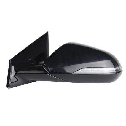 Door Mirror Assembly Left Heated w/Blind Spot Detection w/o Memory w/Signal Lamp Gloss Black for Hyundai Sonata 2018–2019