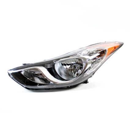 Headlight Assembly Composite Left USA Built CAPA for Hyundai Elantra Sedan 2011–2013
