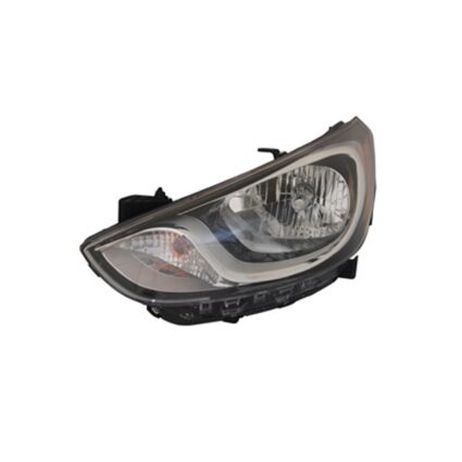 Headlight Assembly Composite Left Standard Type CAPA for Hyundai Accent Sedan Hatchback 2012–2014