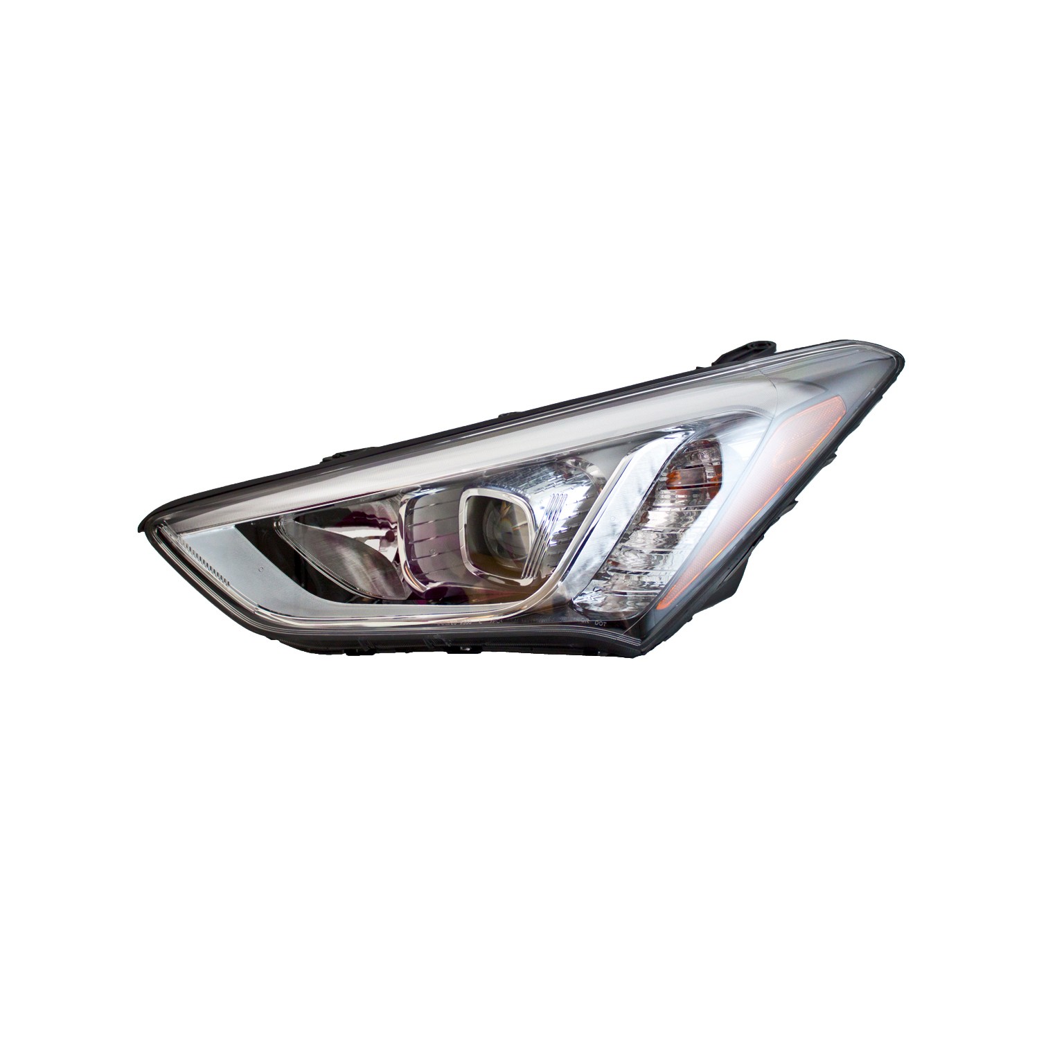 Headlight Assembly Composite Left Xenon for Hyundai Santa Fe Sport 2013–2016