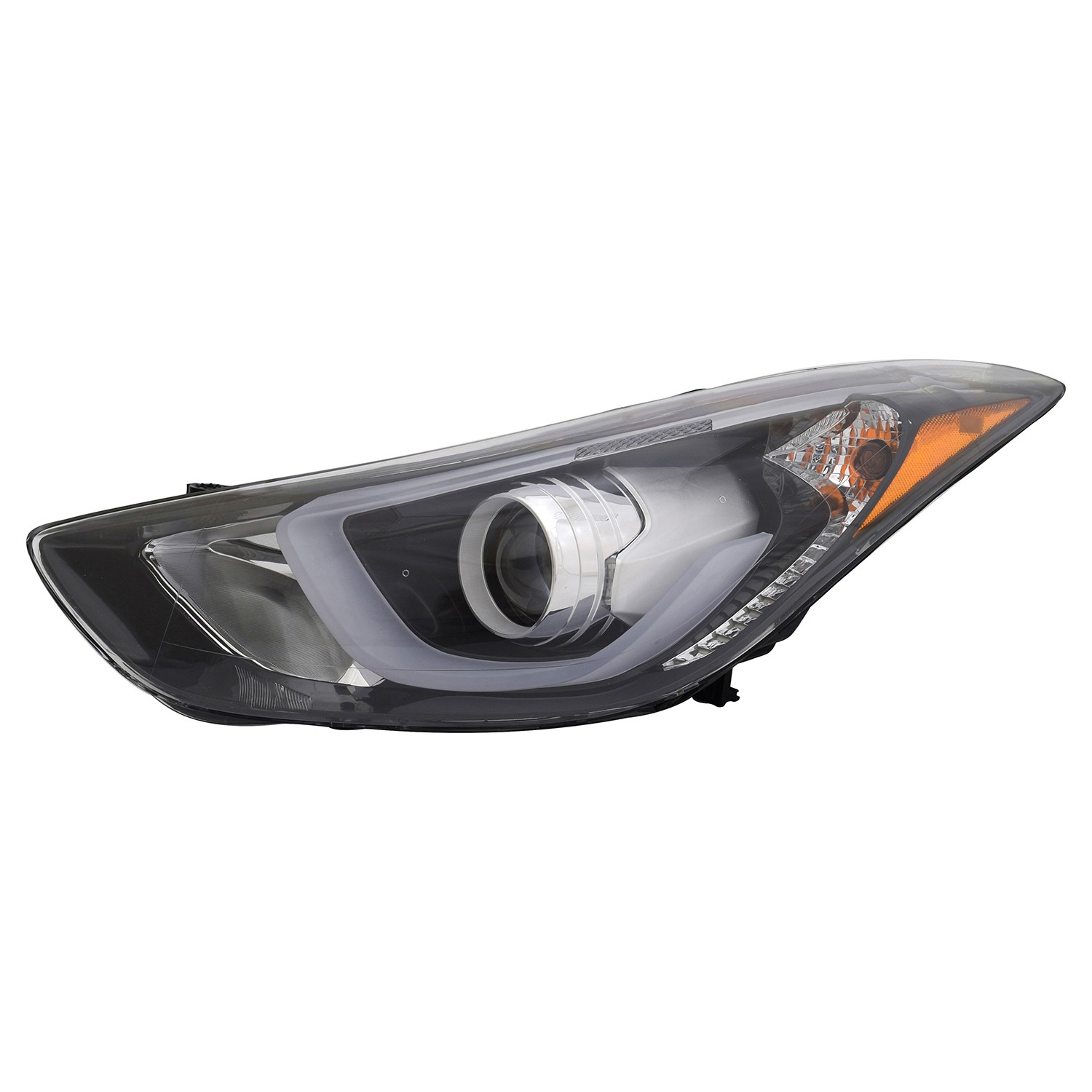 Headlight Assembly Composite Left w/LED Position Lamp Korea Built for Hyundai Elantra Elantra Coupe