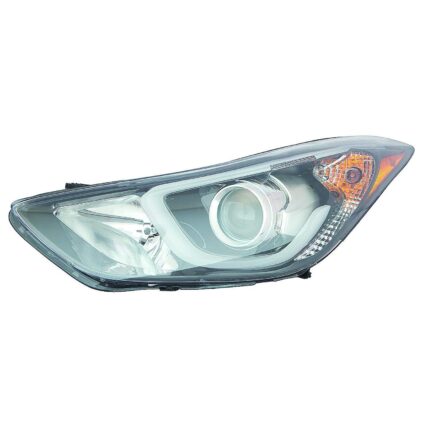 Headlight Assembly Composite Left w/LED Position Lamp Korea Built CAPA for Hyundai Elantra Elantra Coupe