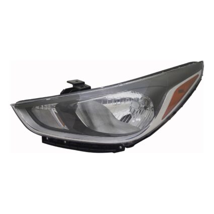 Headlight Assembly Composite Left Halogen Standard Type CAPA for Hyundai Accent Hatchback Sedan 2018–2022