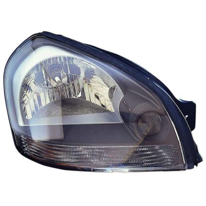 Headlight Assembly Composite Right Clear Reflector Gray Bezel CAPA for Hyundai Tucson 2005–2009