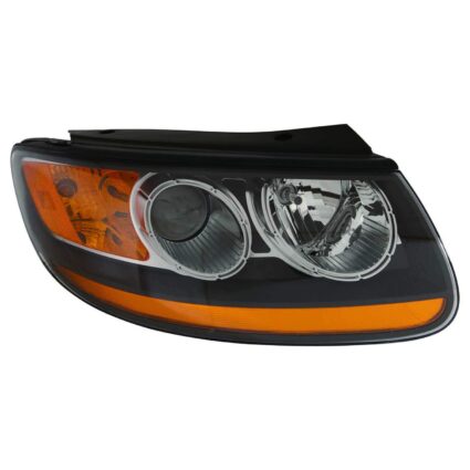 Headlight Assembly Composite Right From 7-11-07 w/Non-Replaceable Bulbs CAPA for Hyundai Santa Fe 2007–2009