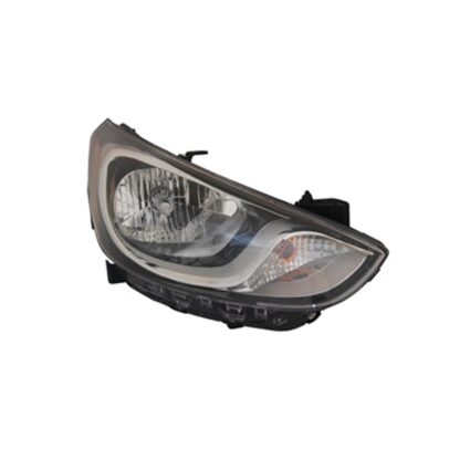Headlight Assembly Composite Right Standard Type CAPA for Hyundai Accent Sedan Hatchback 2012–2014