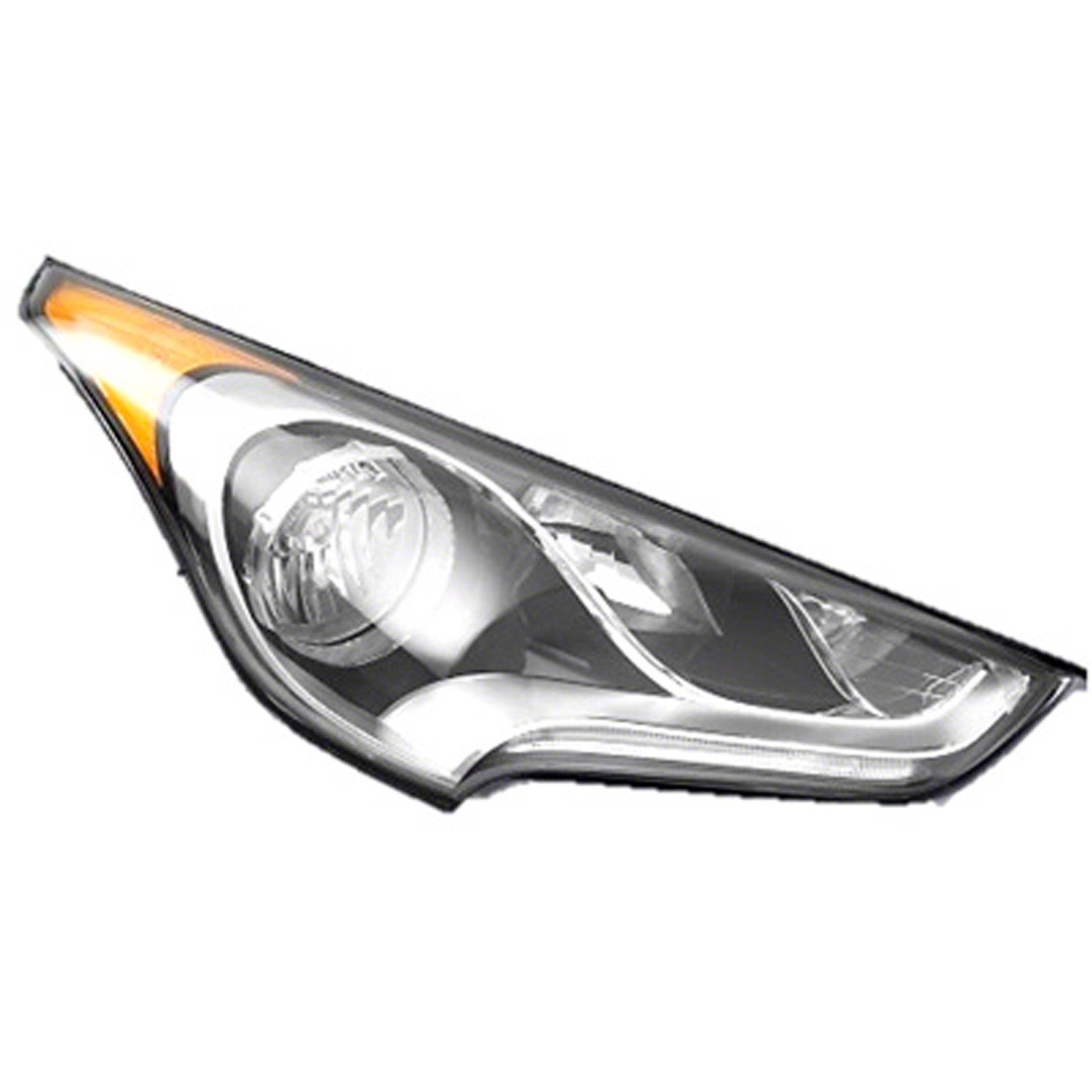 Headlight Assembly Composite Right Standard Type CAPA for Hyundai Veloster 2012–2017