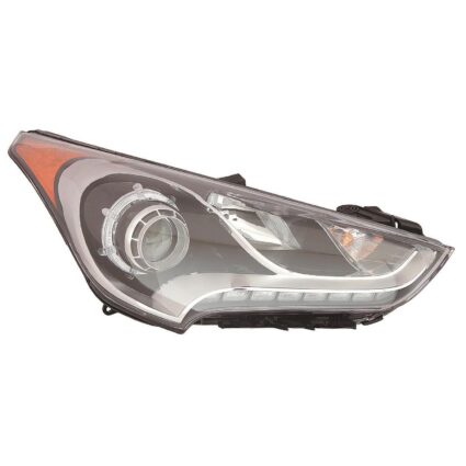 Headlight Assembly Composite Right Type 2 Projector Type CAPA for Hyundai Veloster 2012–2017