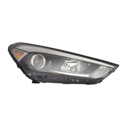 Headlight Assembly Composite Right Halogen w/LED Position Lamp CAPA for Hyundai Tucson 2016–2018