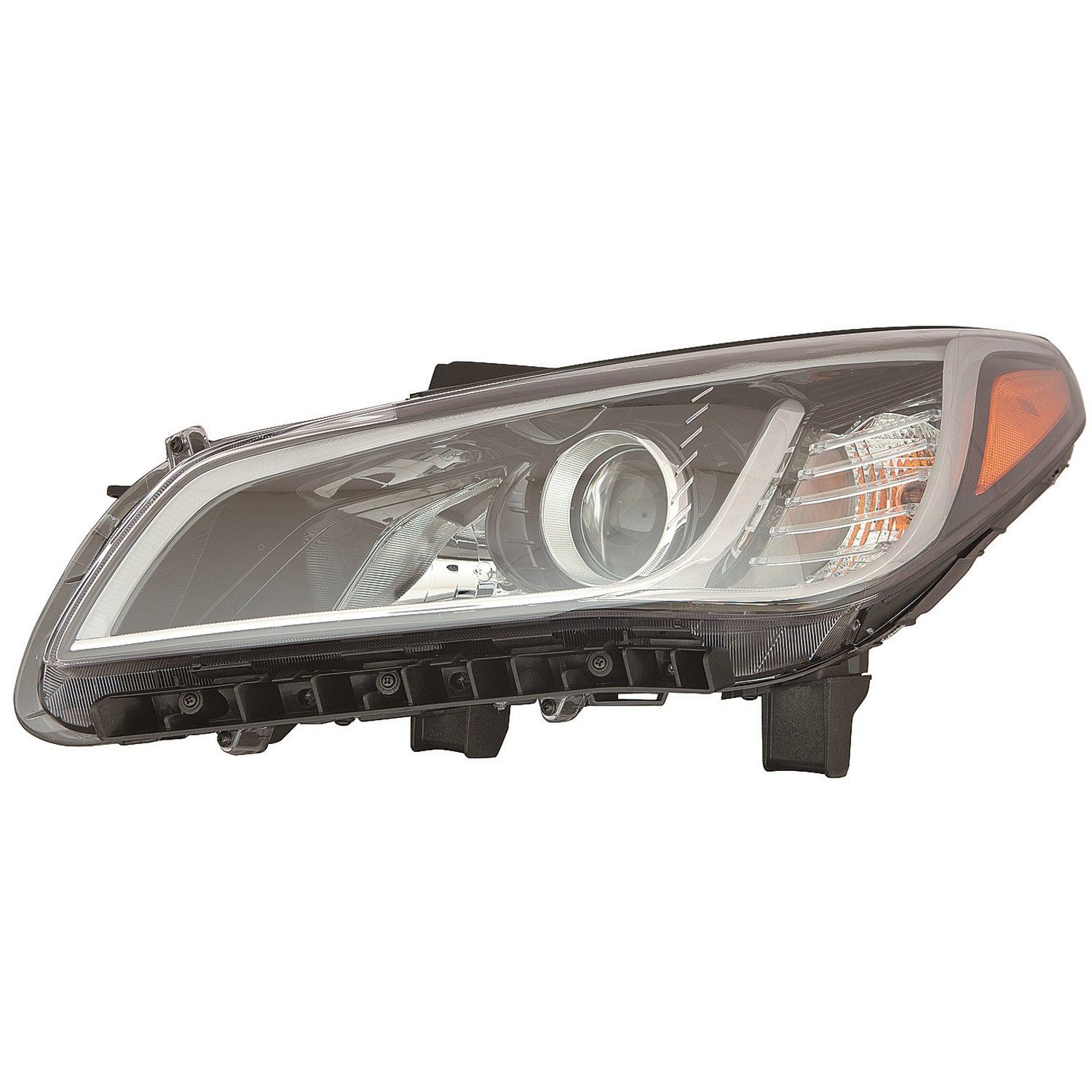 Headlight Assembly Composite Right w/DRL Canada Type CAPA for Hyundai Sonata Eco SE 2015–2017