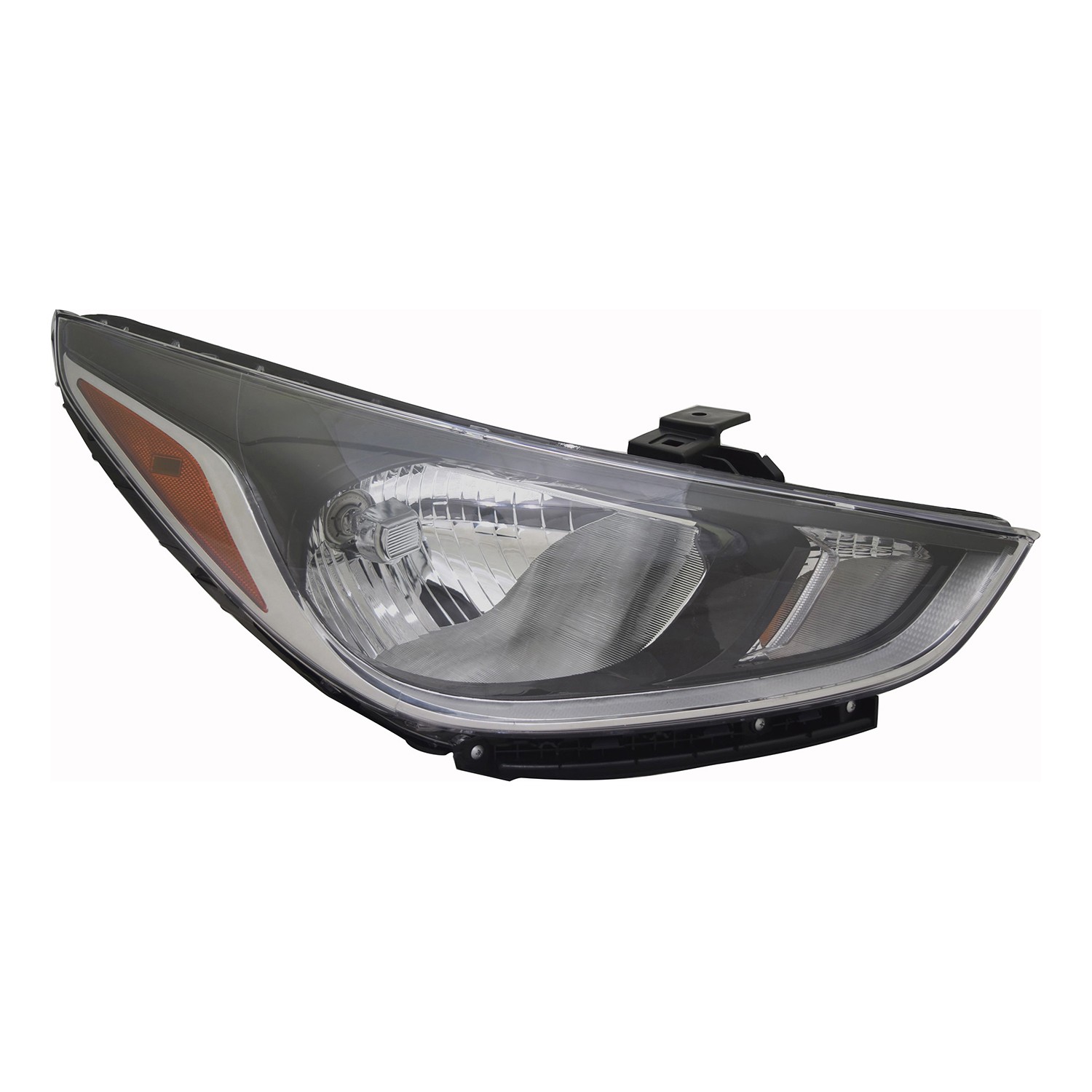 Headlight Assembly Composite Right Halogen Standard Type CAPA for Hyundai Accent Hatchback Sedan 2018–2022