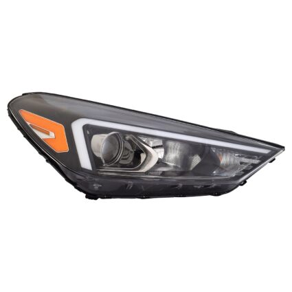 Headlight Assembly Composite Right Halogen w/o LED Position Lamp for Hyundai Tucson 2019–2021