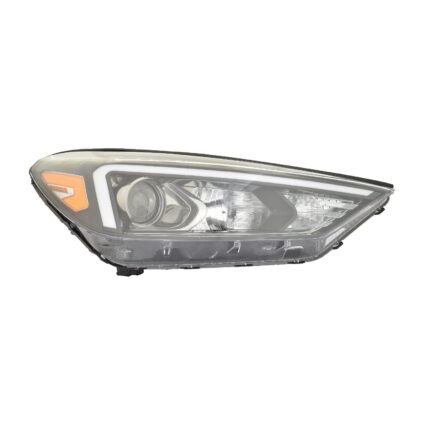 Headlight Assembly Composite Right Halogen w/o LED Position Lamp CAPA for Hyundai Tucson 2019–2021