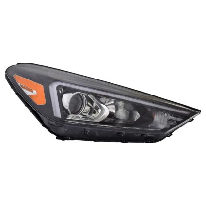 Headlight Assembly Composite Right Halogen w/LED Position Lamp CAPA for Hyundai Tucson 2019–2021