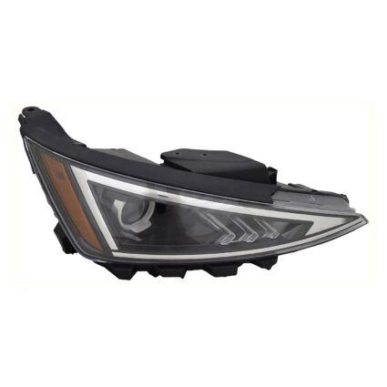 Headlight Assembly Composite Right Halogen w/o LED Daytime Running Lamps Korea Built for Hyundai Elantra 2019–2020