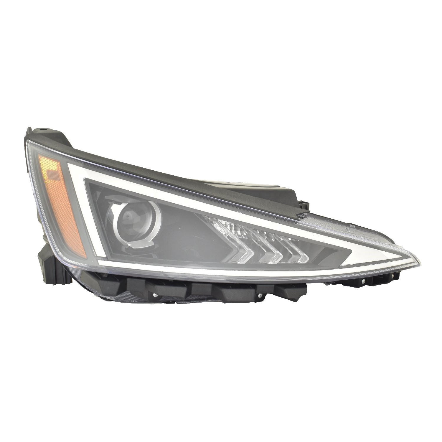 Headlight Assembly Composite Right Halogen w/o LED Daytime Running Lamps Korea Built CAPA for Hyundai Elantra 2019–2020
