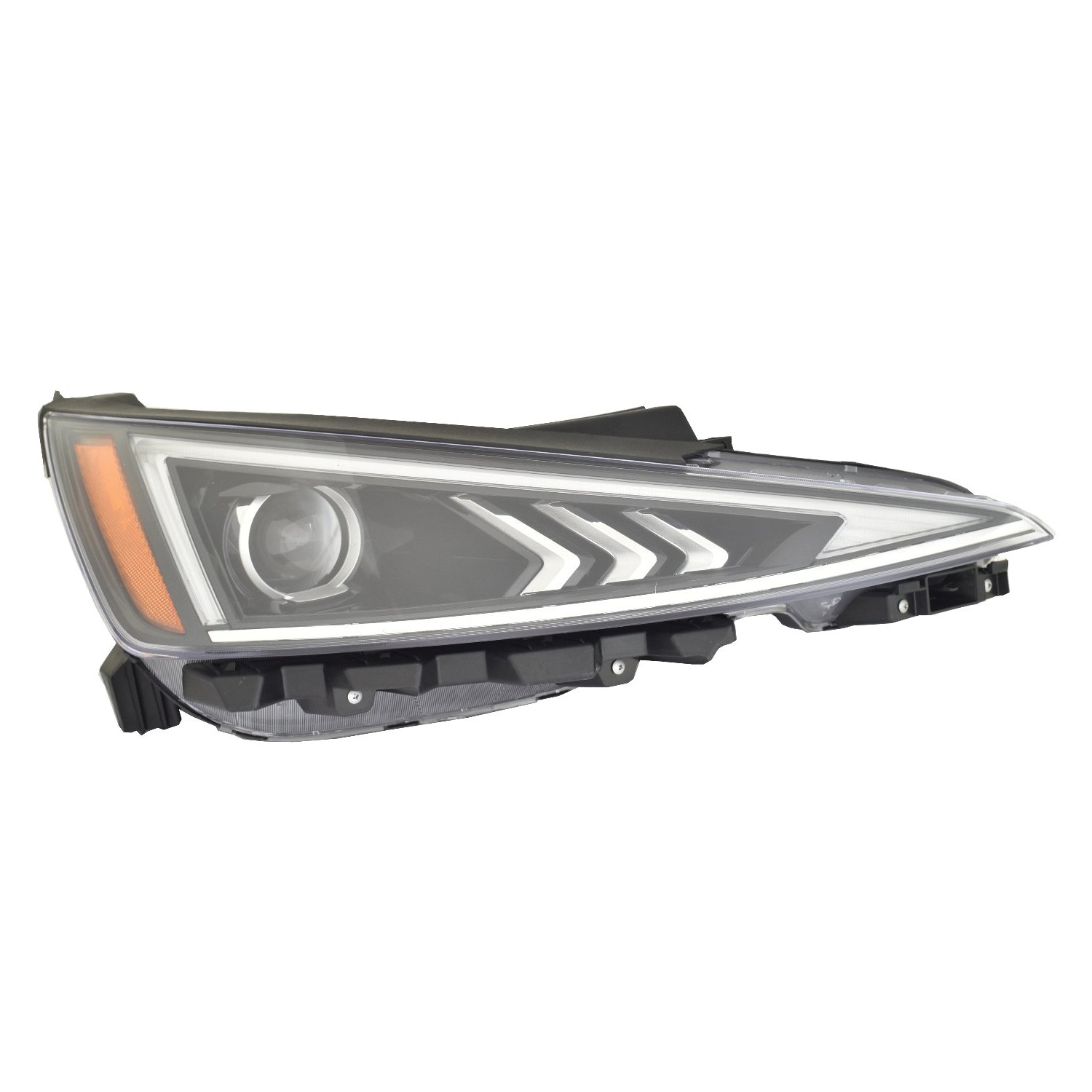 Headlight Assembly Composite Right Halogen w/LED Daytime Running Lamps for Hyundai Elantra 2019–2020