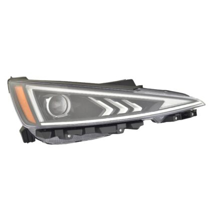 Headlight Assembly Composite Right Halogen w/LED Daytime Running Lamps CAPA for Hyundai Elantra 2019–2020