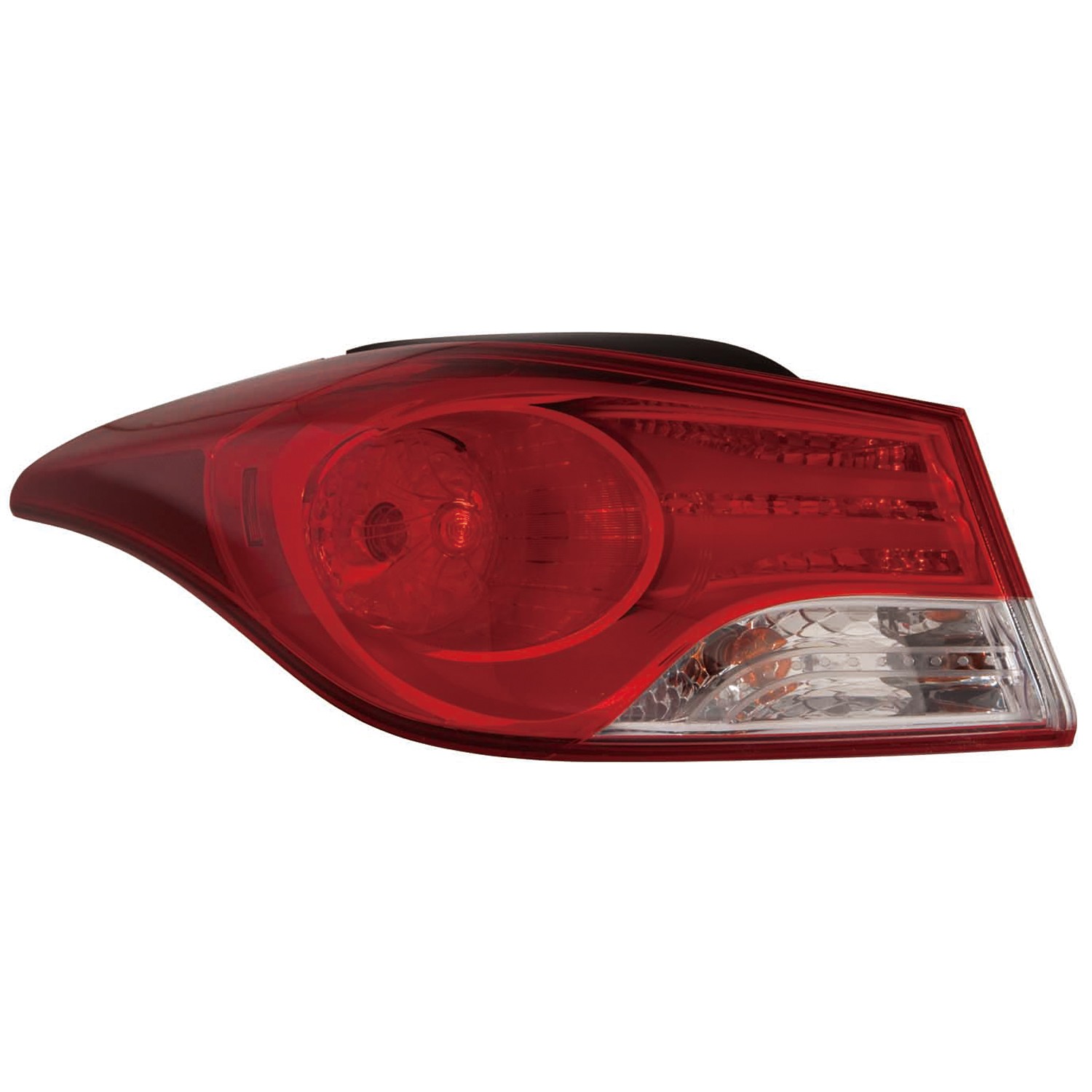 Tail Light Assembly Left Outer Halogen USA Built CAPA for Hyundai Elantra Sedan 2011–2013