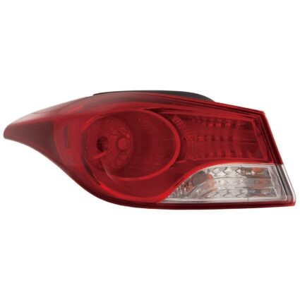 Tail Light Assembly Left Outer Korea Built CAPA for Hyundai Elantra Sedan 2011–2013
