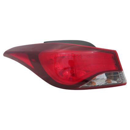 Tail Light Assembly Left Outer Bulb Type USA Built CAPA for Hyundai Elantra 2014–2016