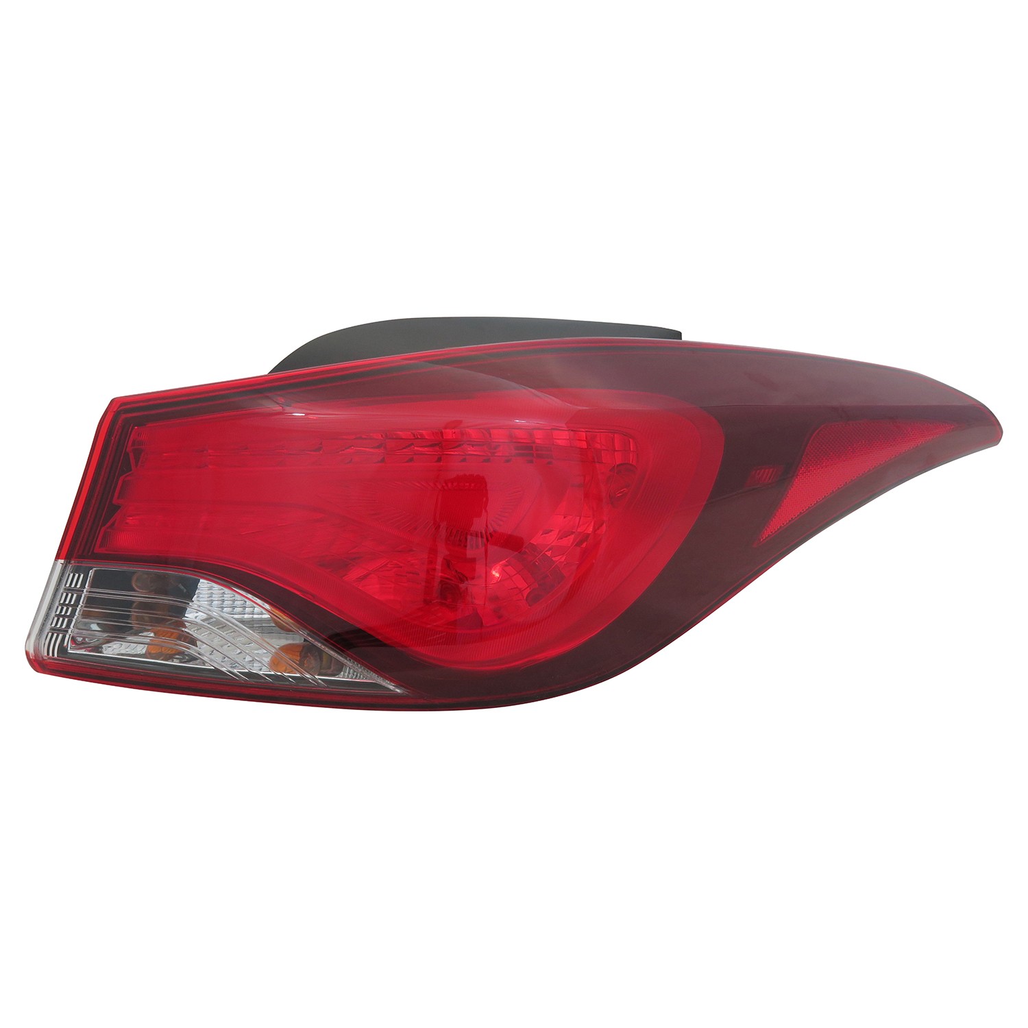 Tail Light Assembly Right Outer Bulb Type USA Built CAPA for Hyundai Elantra 2014–2016