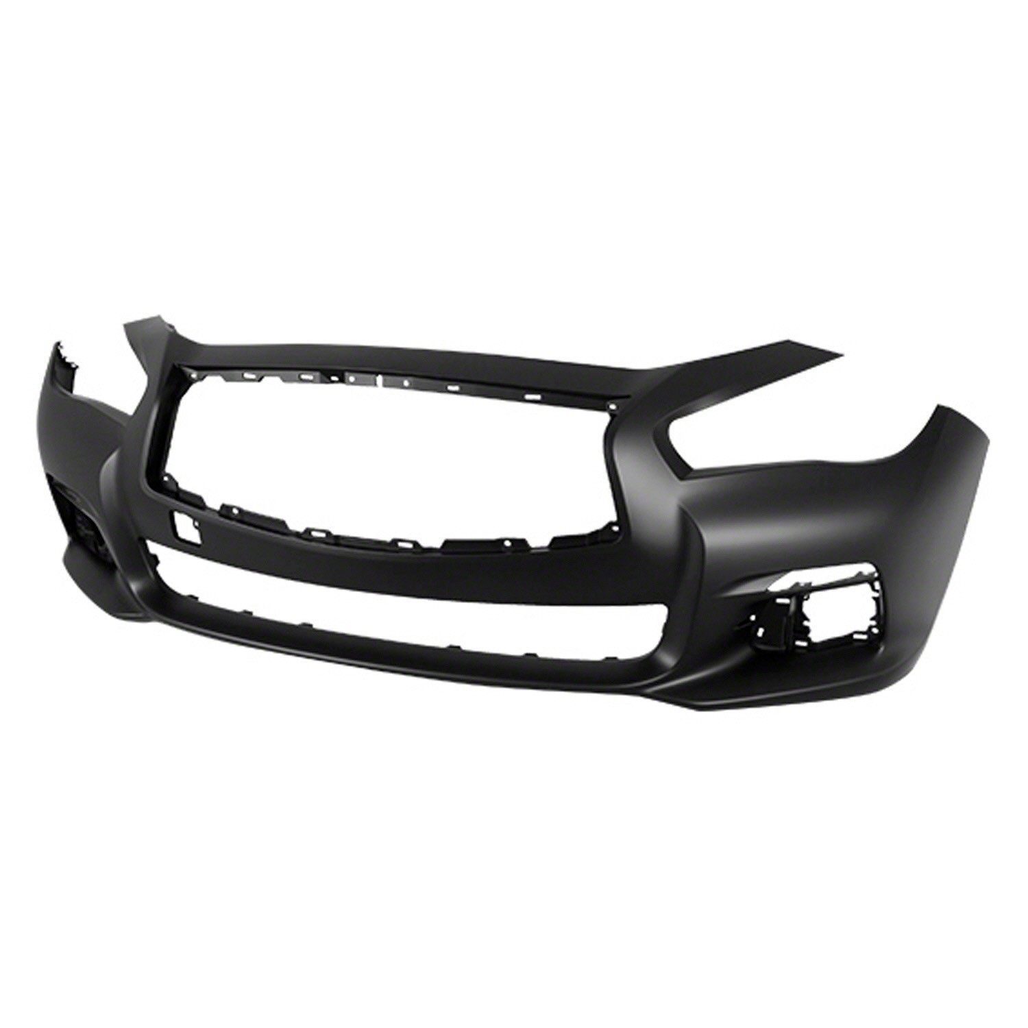 Bumper Cover Front w/o Object Sensors Primed for INFINITI Q50 Base Premium 2014–2017