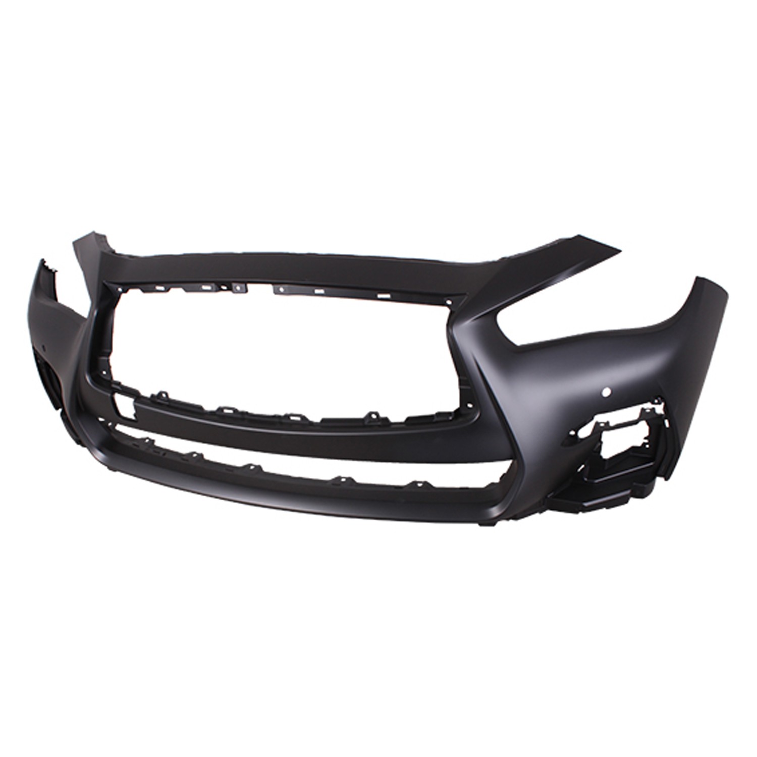 Bumper Cover Front w/Object Sensors Primed CAPA for INFINITI Q50 Sport Red Sport 400 Red Sport I-Line Red Sport I-Line ProACTIVE 2018–2023