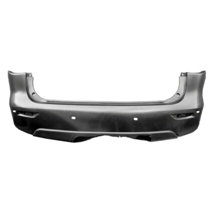 Bumper Cover Rear w/Premium Pkg w/Driver Assist Pkg w/Towing Pkg w/Object Sensors w/Towing Hitch Primed for INFINITI JX35 QX60